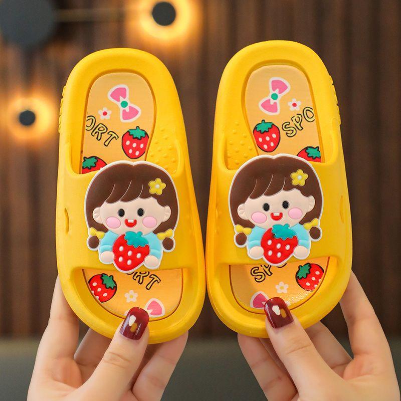

Girl s Shoes - Cartoon Anti-slip Soft-soled Indoor Slippers 24-25 жёлтый