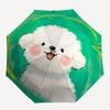 1pc Puppy Pet Automatic Folding Umbrella - Compact 8-Rib Design, Durable Plastic & Iron, Lightweight for Outdoor Daily Use140