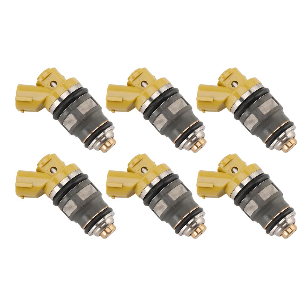 6 szt. Wtryskiwacz paliwa 1001-87091 Pasuje do Denso 650CC Pasuje do Toyota Supra JZA80 2JZGTE 2JZ