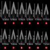 120Pcs Curved Stiletto Nail 3D Eagle Claw Sculptural Nails Molds Quick Building Full Cover Nail Molds Nail Extension Forms