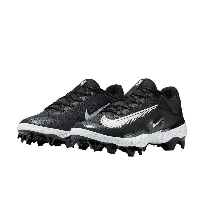 Nike Alpha Huarache Elite 4 Low MCS Nero Grigio Fumo Scuro Bianco Scarpe da Ginnastica da Uomo FD6221-003