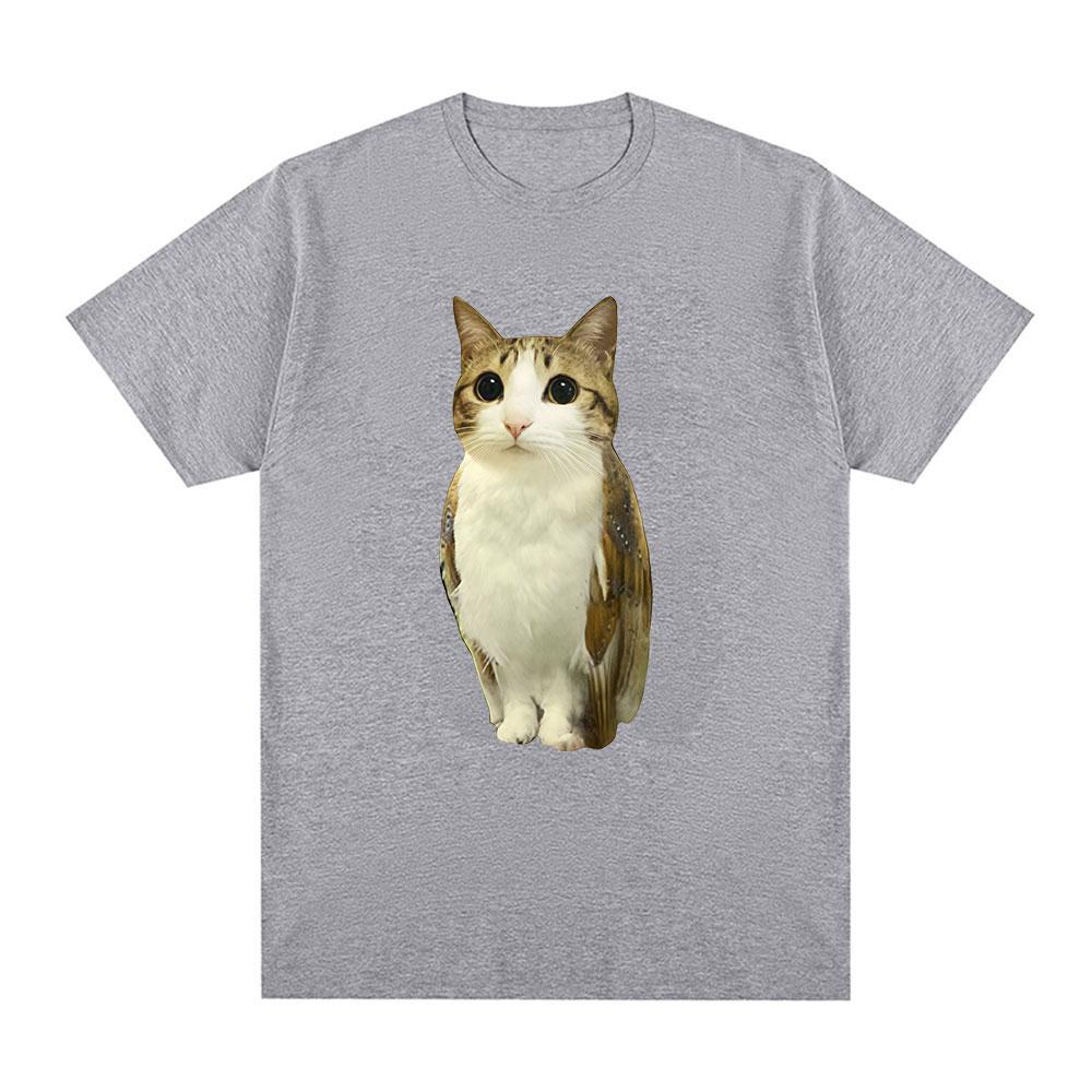 2026 Funny Cat Owl Funny Meowl Meme Brainrot Graphic Tshirts Unisex Unisex Clothes Fashion Short Sleeves T Shirts Y2k Ins Summer