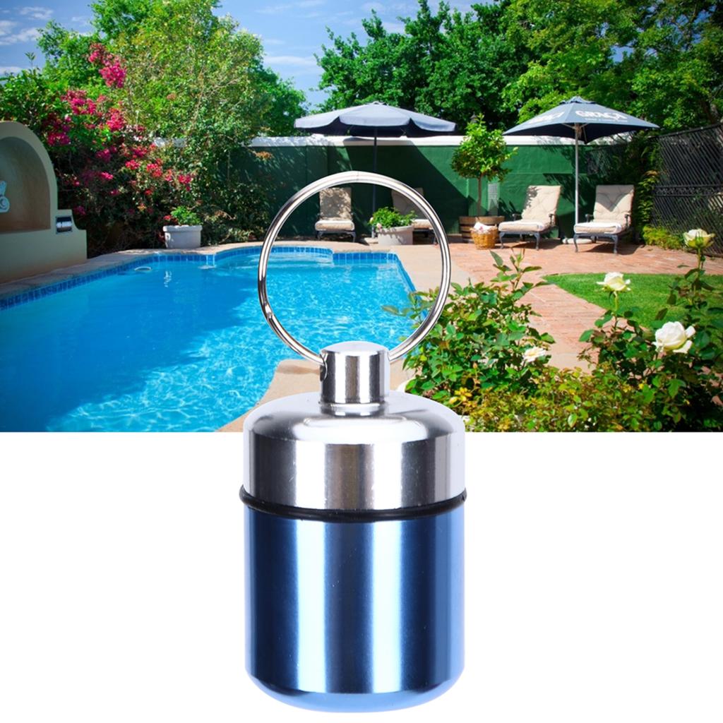 Waterproof Medicine Box Alu um Alloy     Case Holder for Swimming Pool Sauna