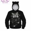 Children's Sports Hoodies Black Cat 3D Print Kids Sweatshirts Junior Child Long Sleeve Pullover 5-12y Boy&Girl's Hooded Sweaters