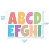 Creative 4 Inch Letter Stickers Colorful Waterproof Alphabet Stickers English Letters Vinyl Notice Board Stickers Blackboard