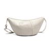 New business soft leather shoulder women's bag simple trend messenger bag casual dumpling bag