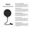 YOTTO Pop Guard Microphone Pop Blocker, 15.5cm Diameter, Double-Layered, Noise-Blocking Net