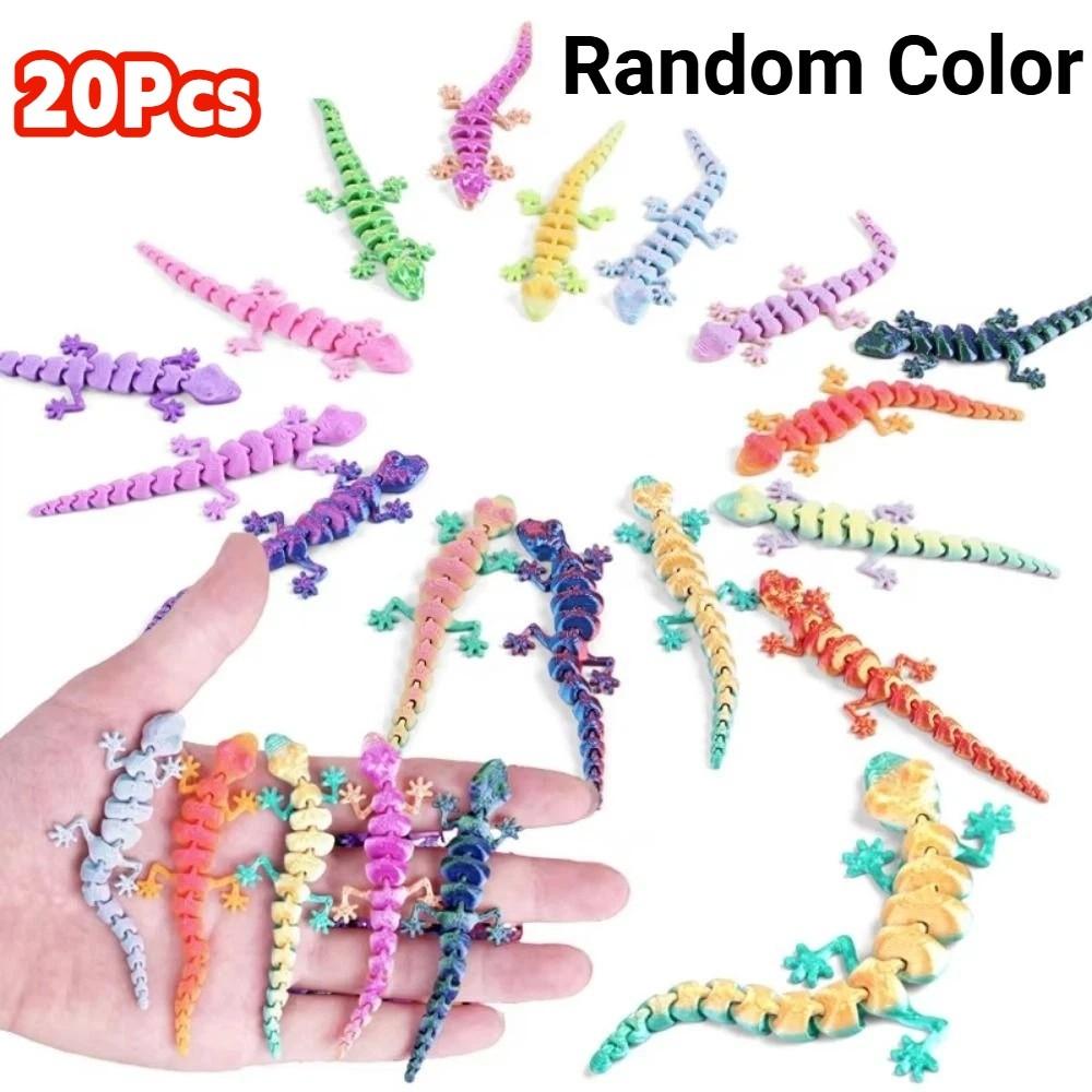 20Pcs Simulation Simulation Lizard Model Lifelike 3D Printed Lizard Outdoor Decoration