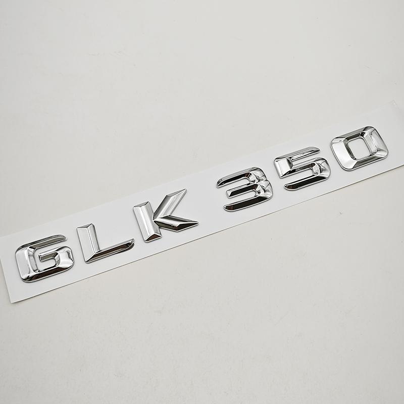 3D ABS Car Letters Logo GLK220 GLK300 GLK350 Badge Rear Trunk Sticker For Mercedes Benz GLK220 GLK300 GLK350 X204 Accessories