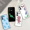 Cute Dino Case For Redmi Note 13 Pro Plus 9 10 11 12 Pro 10S 11S 12S Redmi 13C 10A 9C 10C 12C Cover