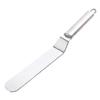 8 Inches Stainless Steel Cream Butter Spatula Kitchen Pizza Scraper For Cake Smoother Pastry Decor (curved Handle) - Pengj