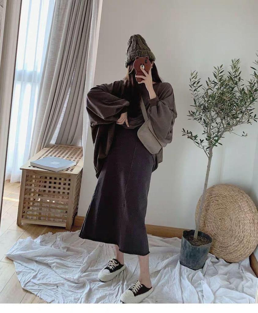 Plus Size Women's Korean-Style Loose Sweatshirt - Trendy Autumn/Winter Jacket for 230-300 Jin