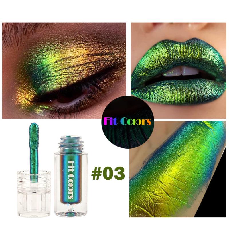 

Жидкие тени для век Chameleon, монохромные высокопигментированные жидкие тени для век с градиентом цвета #03