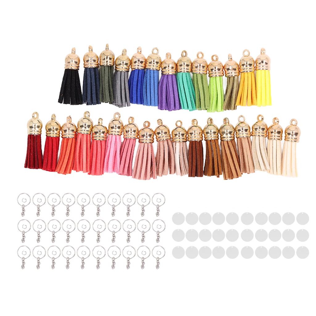 30 sad Akrylové klíčenky polotovary Oboustranné Kulaté Hladší okraje Sublimační klíčenky polotovary pro DIY