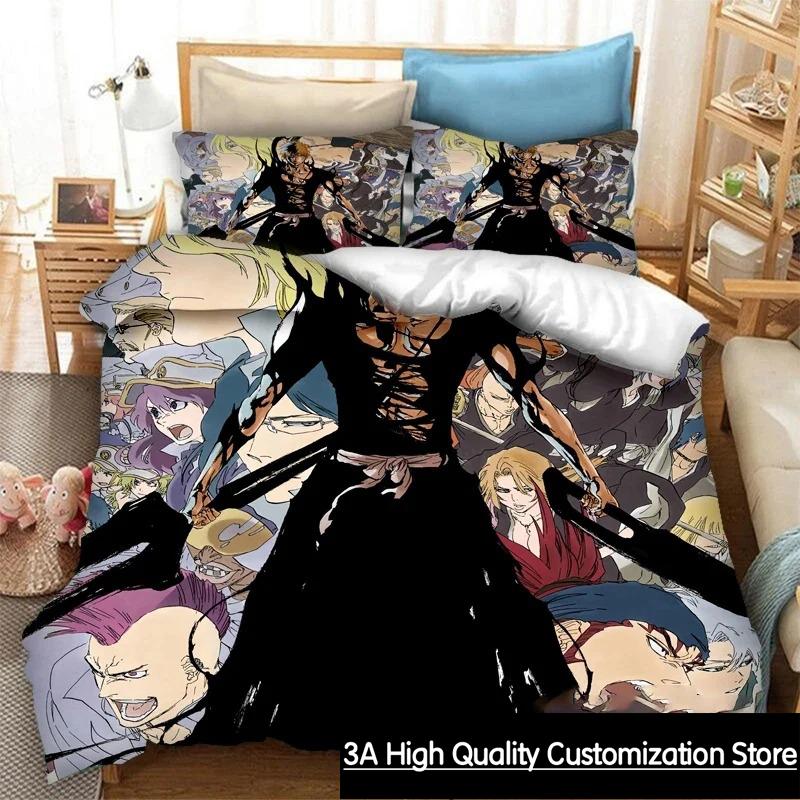 Comforter Anime Bleach Thousand-Year Blood War Bedding Set Double Twin King Comforter Boys Girls Adults Bedroom