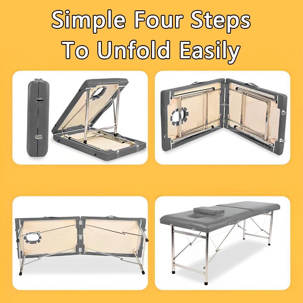 Height Adjustable Spa Bed Professional Beauty Salon Foldable Multi Functional Physiotherapy Bed Portable Massage Bed