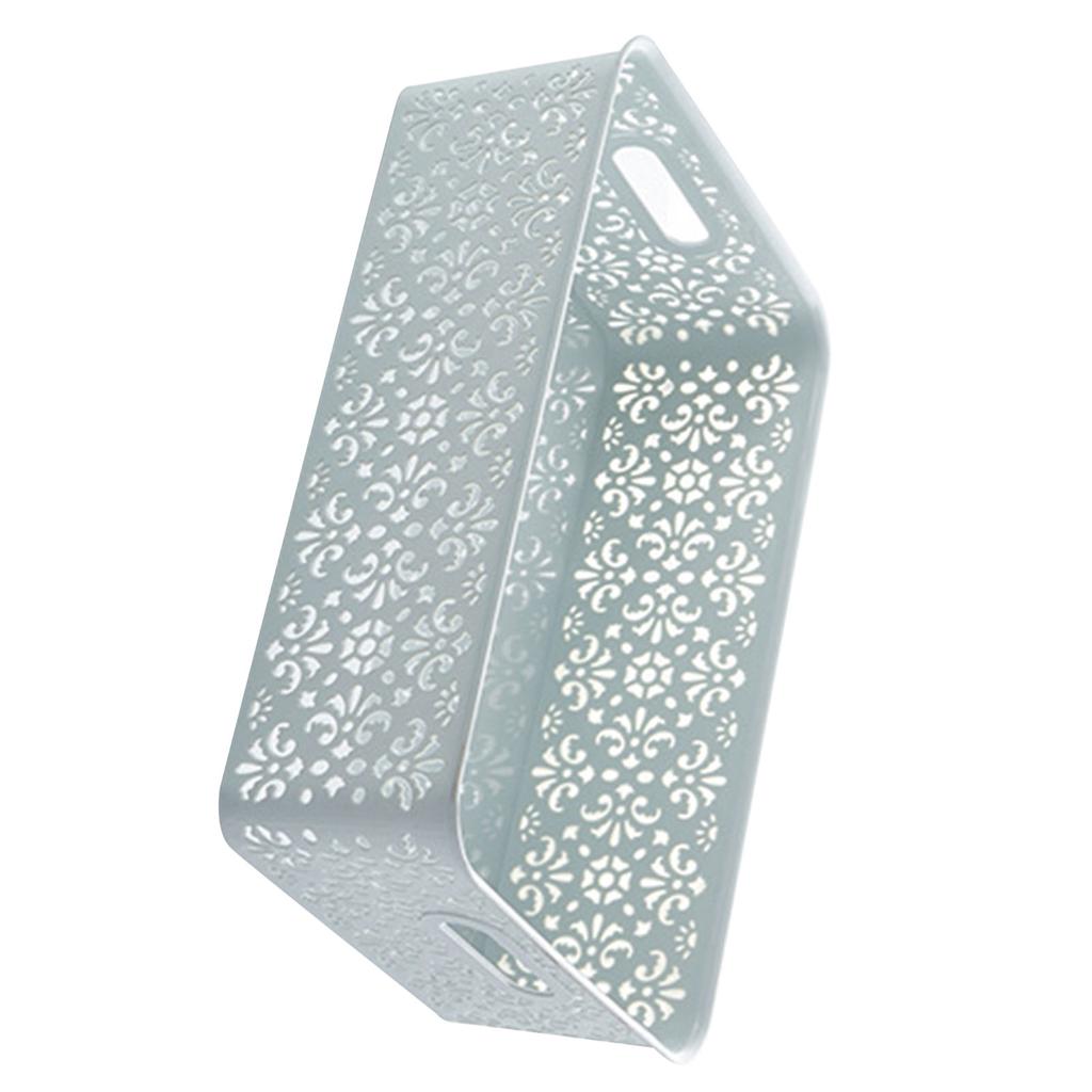 Multifunction Organization Basket Hollow Out Large Capacity Box Storage Bin for Office Desktop