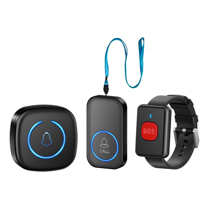 Elderly Wireless Emergency Alarm with Lanyard & Music Bracelet