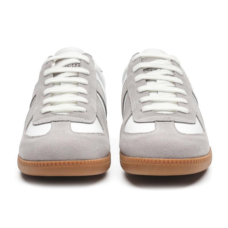 Dexun Shoes Men'S White Retro Versatile Commuting White Shoes Flat-Soled Forrest Gump Training Shoes Increase The Inner Height By 5Cm