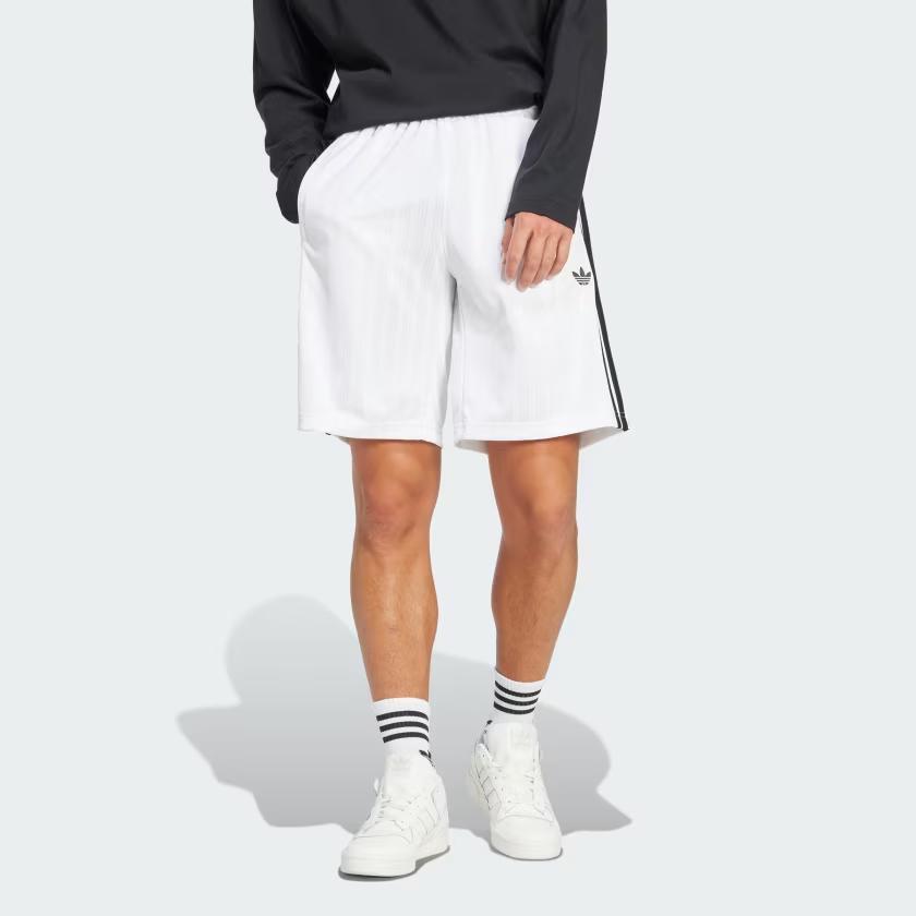 Adidas Originals Adicolor FW24 Brand Logo Comfortable Striped Breathable Casual Shorts Men Shorts White JP1033