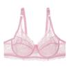 Lace Perspective Brassiere Women Sexy Lingerie Underwire Floral Bralette Plus Size Bras
