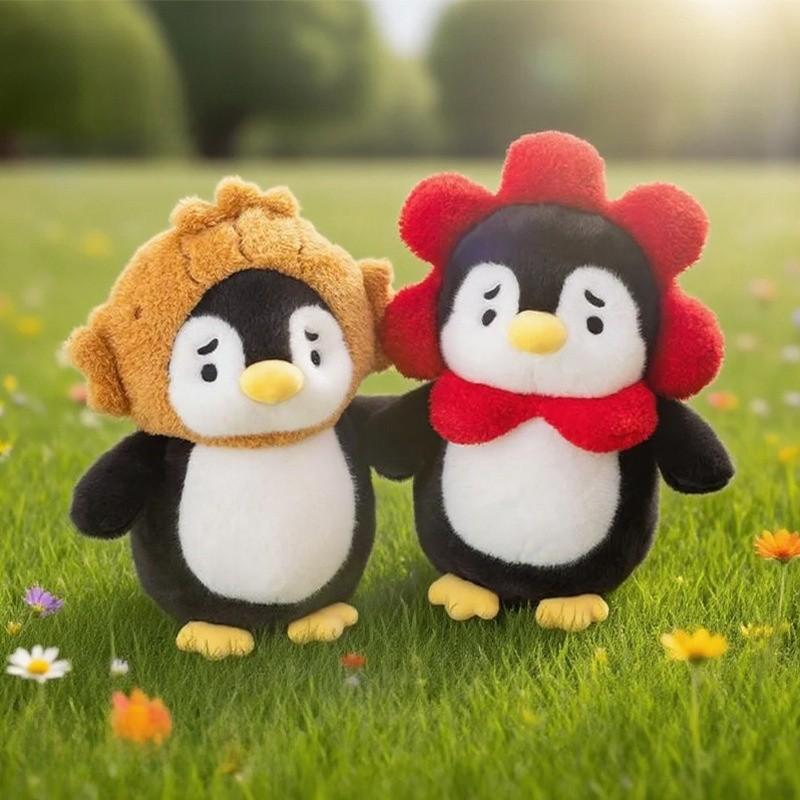 Plush Penguin Hat Toy With Soft Short Plush For Kids Play And Comfort
