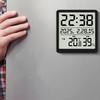 New LCD Digital Alarm Clock Screen Ultra Thin Temperature Hygrometer Design Magnetic Desk Wall Decoration Clocks