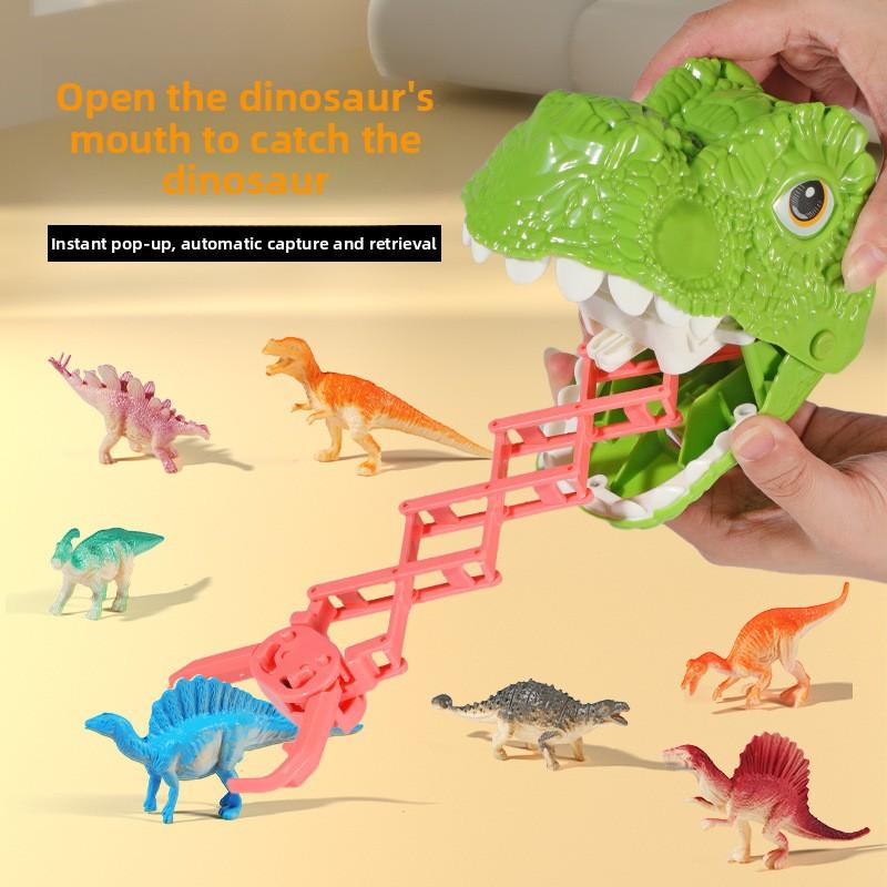 Dinosaur Toy Car, Dinosaur Capture Scene, Storage Van, Inertia Sliding, Children's Car, Toy Gift