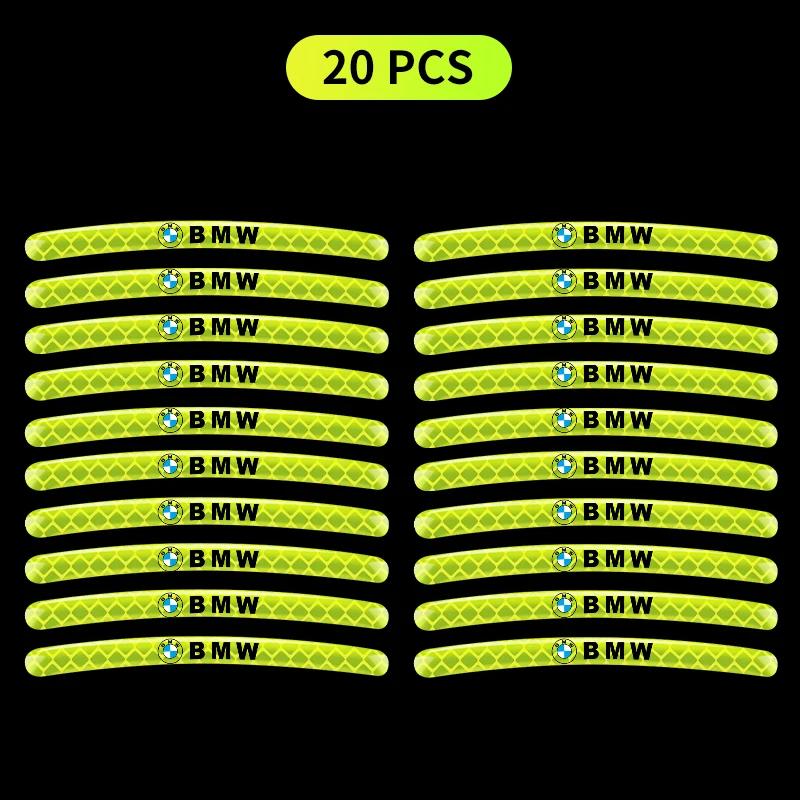 

Наклейка эмблема светоотражающая светящаяся на колесо автомобиля, шину, диск, ступицу, стайлинг автомобиля для BMW F20 E36 E92 E87 E30 E46 E91 F31 X5 E53 E34 F11 E70