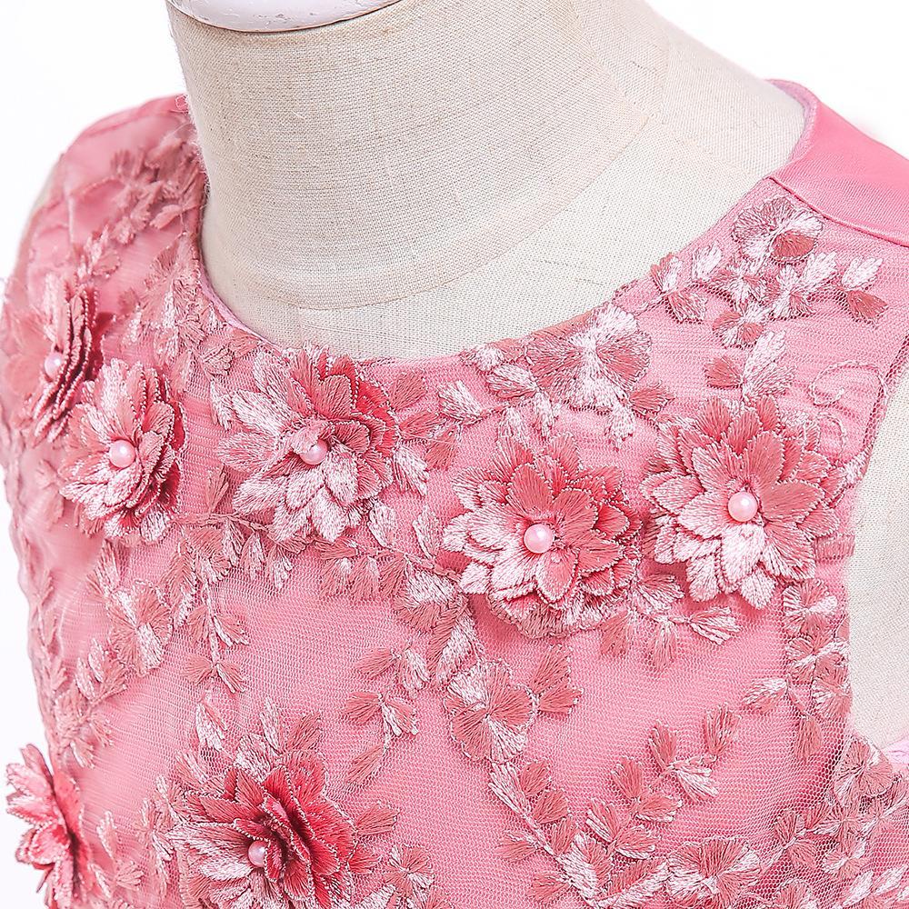 Toddler Girls 3 6 4 5 8 10 Birthday Clothes Bow Cute Baby Baptism Gown Kids Wedding Party Elegant Princess Vestidos Christmas Costume