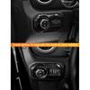 Savadicar Carbon Fiber Interior Accessories - Headlight Switch Trim for 2018-Present Jeep Wrangler JL JLU 4XE & Gladiator JT - Premium Texture