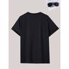 European Size Peace Teach" Crewneck T-shirt, Featuring a Minimalist Design That Conveys a Message of Peace, Ideal for Casual Casual Attire