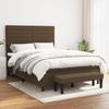 3136680 vidaXL Divan Bed with Mattress Dark Brown 140x200 Cm