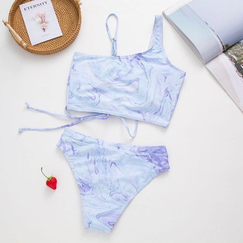 Сексуальный женский купальник с высокой талией — фото 5