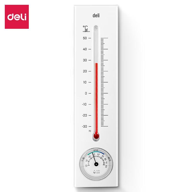 Deli 9013S Wall-Mounted Thermometer Hygrometer
