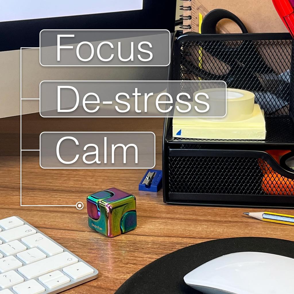 Ishikawa Toys Hand Spinner CUBE SPINNER Gaming Metallic