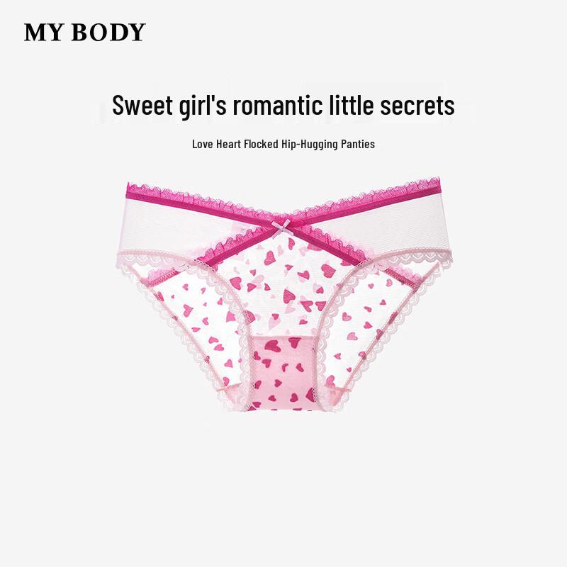 

mybody Женские сексуальные кружевные трусики-слипы с низкой посадкой в форме сердечка