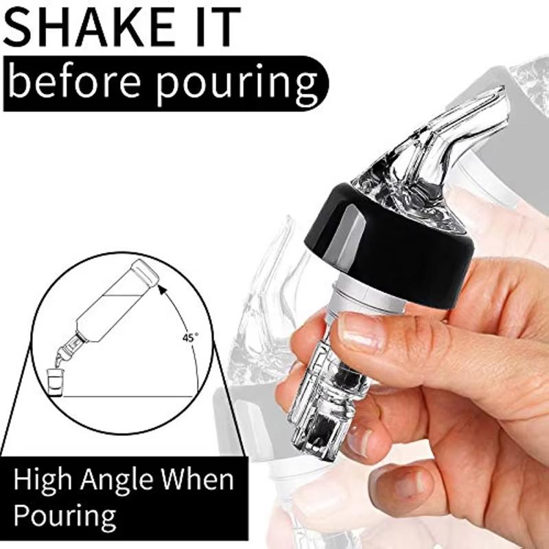 Measured Automatic Wine Pourer 1/3pcs Quick Accurate Spirit Dispenser No Drip Liquor Pour Spout for Home Bar Party Pub Use