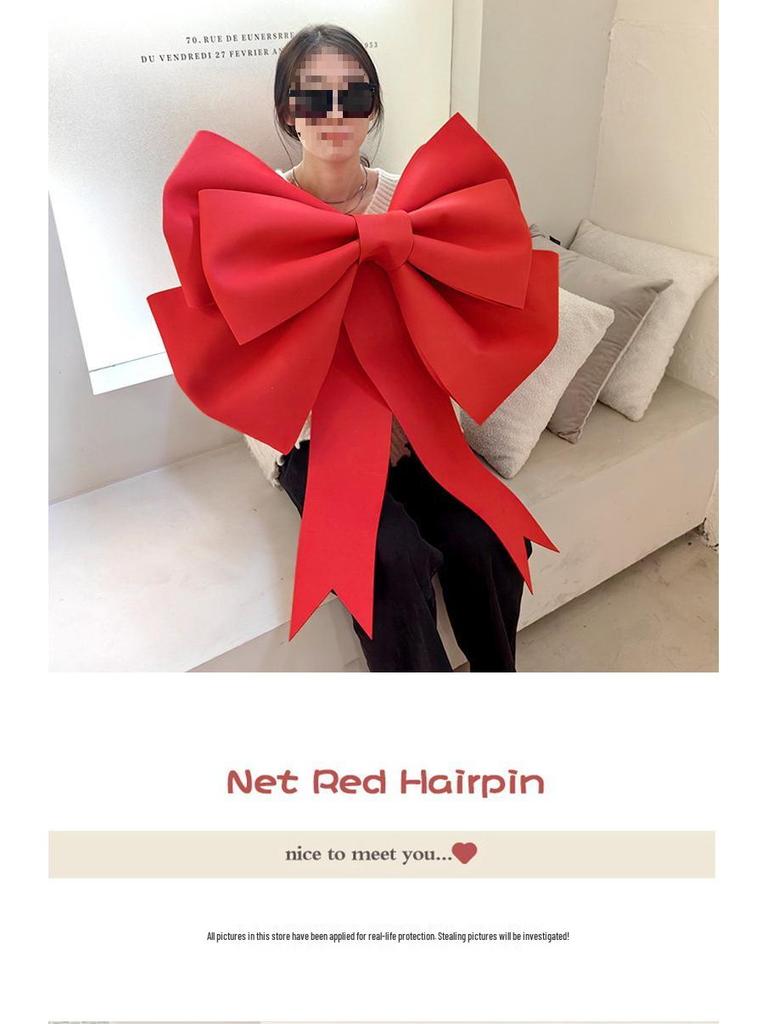 Stor Rosa Rosettprydnad för Jul, Födelsedag, Bröllop och Nyårsfiranden