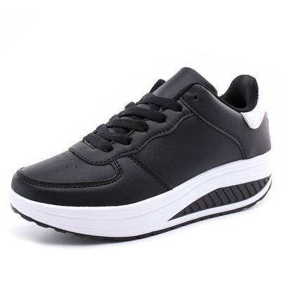 Scarpe Sportive con Zeppa in Pelle a Suola Spessa da Donna 2018 per Primavera e Autunno - Taglia 42-43