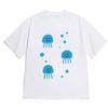 Korean Fashion Aesthetic Fish Print Tshirt for WOMEN Unisex Minimalist Hand Drawn Short Sleeve Crew Neck Tee Casual Versatile Top