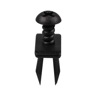 ECF2054 10 Stück Drucknieten für Mercedes Schwarzer Nylonkopf Größe: 15x8.33mm Schaftlänge: 12,8 mm Passt in: 7,5 mm