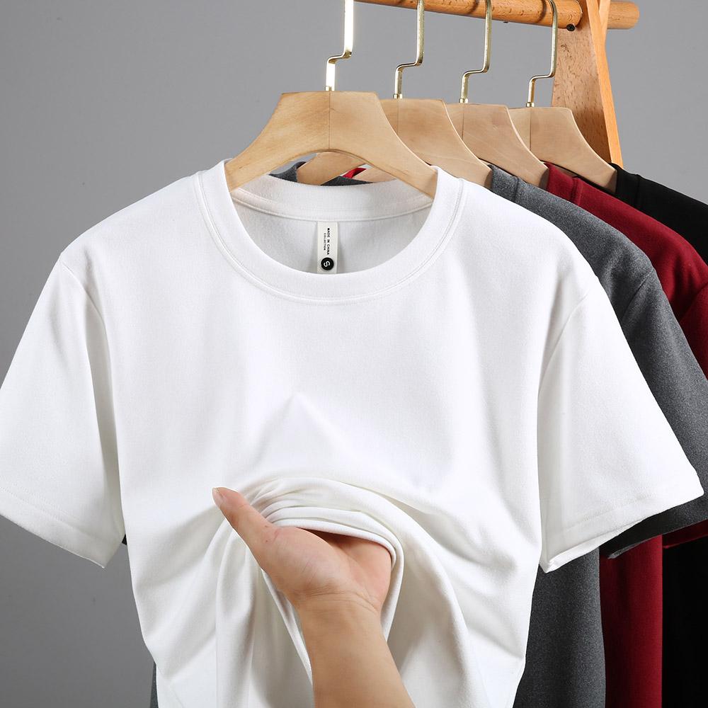 2026 O-Neck Comfortable Double-Sided Base Layer Men's Autumn Winter Thickened Warm Underwear Short Sleeve T-Shirt HMDRD