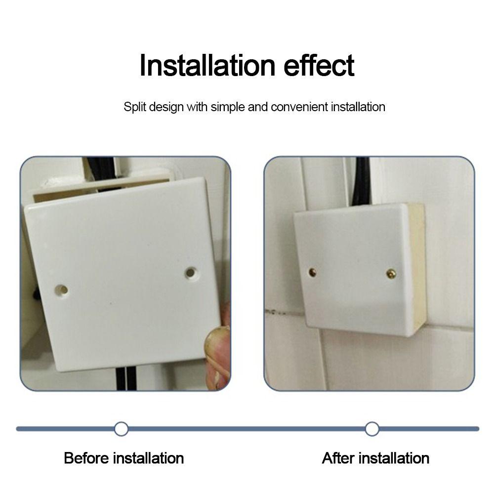 10pcs/set 86 Type Concealed Box Cover Easy Installation Blank Cover Panel  Home Decoration