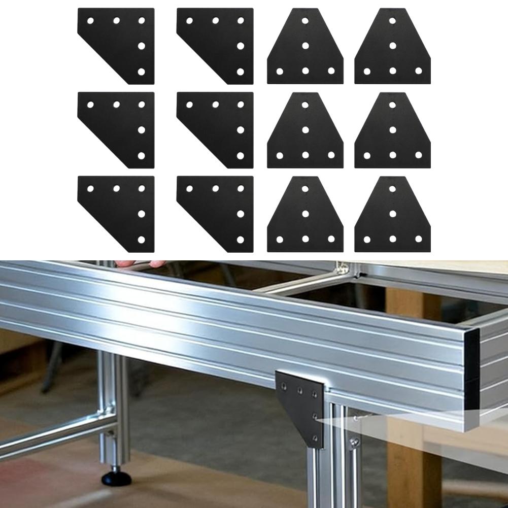 6 Stück Eckwinkel Verbindungsplatten Einfache Installation Für 3D-Drucker CNC-Fräsmaschinen Zubehör