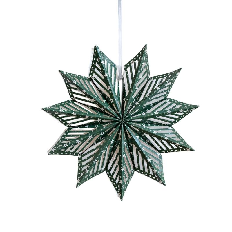 Schneeflocken-Ornament Knitterfestes Papierdesign Saisonale Feier Fensterdekoration Weihnachtsbaumschmuck