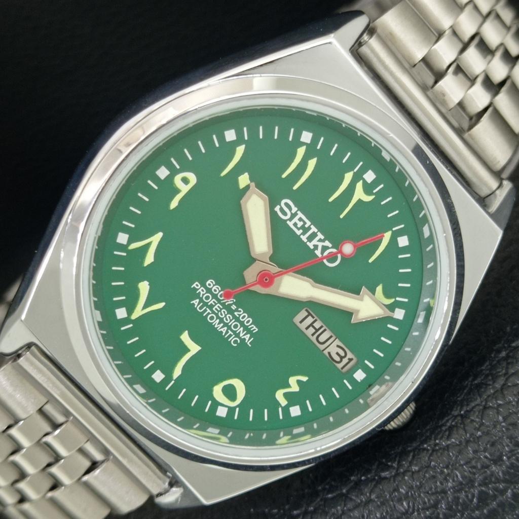 

ВИНТАЖНЫЕ ОТРЕМОНТИРОВАННЫЕ МУЖСКИЕ АВТОМАТИЧЕСКИЕ ЧАСЫ SEIKO 6309A ЯПОНИЯ ЗЕЛЕНЫЙ ЦИФЕРБЛАТ a442696-1