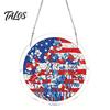 Acrylic Puzzle Suncatcher 7.48 Inch Circular DIY Suncatcher, Stained Glass Style Window Hanging Ornament, Challenging Mind Game Waterproof Pendant for