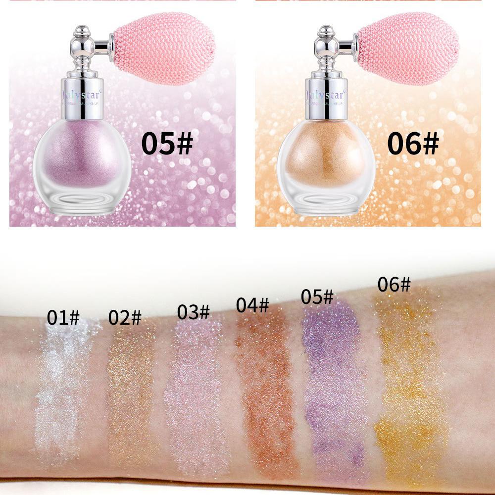 Spray Glitter Corpo Fata Shine Illuminante in Polvere Diamante Alta Lucentezza Polvere Air Bag Lucido High Light Shimmer Trucco Viso Corpo