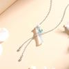 Ferris Wheel S925 Sterling Silver Chalcedony Evergreen Bamboo Necklace - Women's Versatile High-End New Chinese Style Jewelry